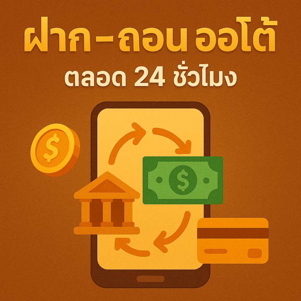 ฝาก-ถอน ออโต้ 24 ชั่วโมง